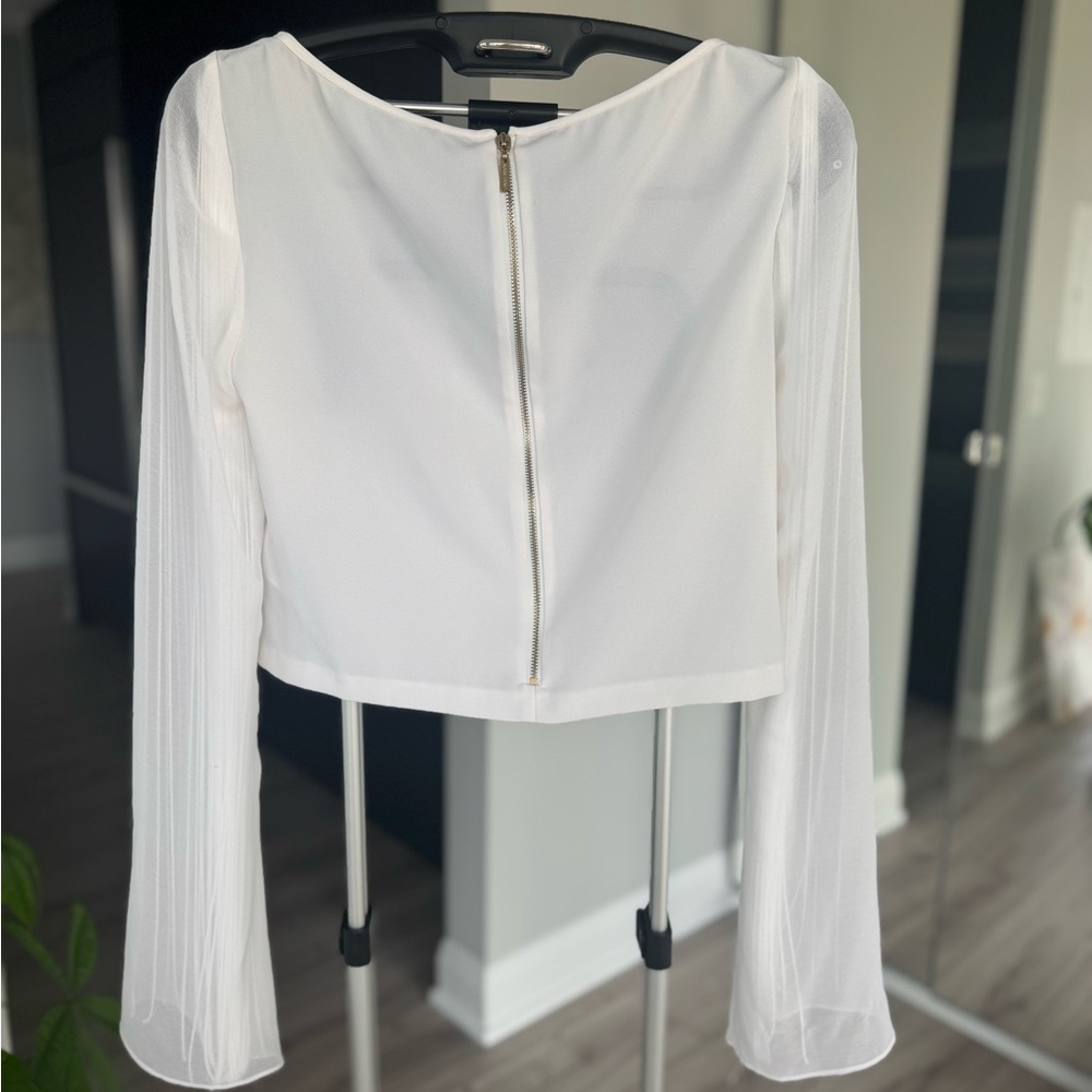 MARCIANO White Lady Alice Fringe Top - Picture 4 of 12